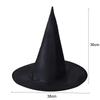 Classic Black Witch Hat Unisex Adult & Kids Wizard Hat for Halloween Cosplay Costume & Masquerade Party Carnival Decoration