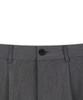 Descheuis Double-Pleat Wide Slacks [Charcoal]