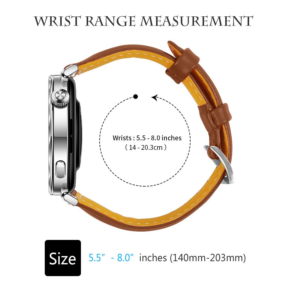 18mm Lederarmband für Oneplus 3 43mm Armband Leder Klassische Schnalle Armband für Oneplus 3 43mm Damen Mädchen Ersatz Smart Strap