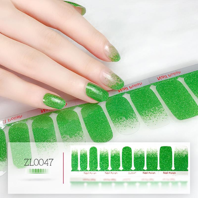 Film o lakierze do paznokci Beauty Nail Polish 20 naklejek do zdobienia paznokci Nowe naklejki na paznokcie w odcieniu różu cebulowego Naklejki do zdobienia paznokci