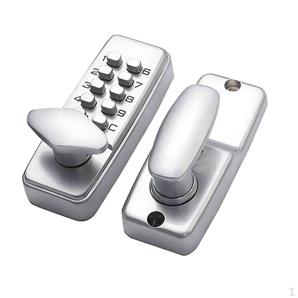 

Digital Keypad Entry Code Combination Keyless Setting Lock for Door - Located On Knob