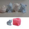 Artistic Animal Shaped Silicone Mould Featuring Pig Koala And Bird Pattern Suitable For Handmade Candle And Craft