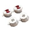 4Pcs 360 Degree Rotation Sticky Pulley Adhesive Casters Wheel with Brake Appliance Rollers Small Appliance Sliders