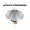 American Stainless Steel Coffee Filter Tea Coffee Dripper Coffee Mesh Strainer Funnel