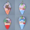 Plush Ice Cream Cone Christmas Sleep Sack Pendant Decoration For Kids Gift