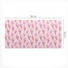 Protective Decorative Mat for Office Table Pink Ice Cream Cones 90x45 cm