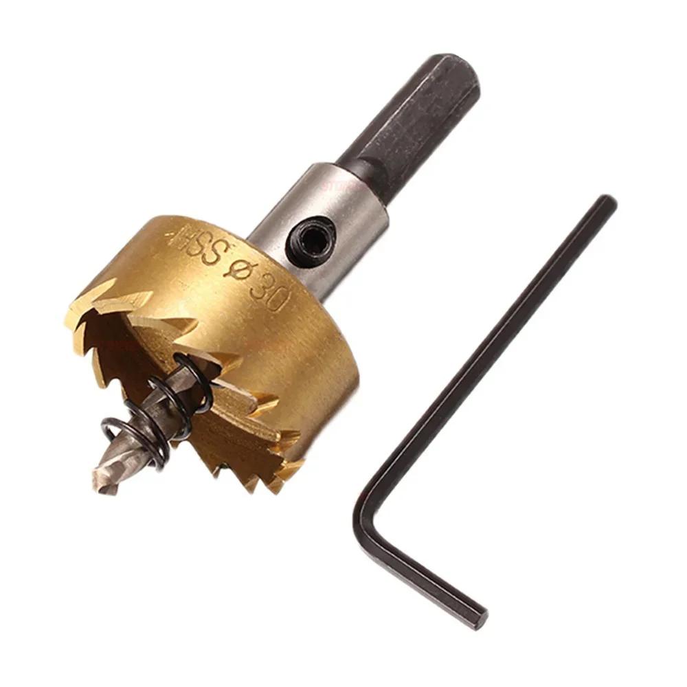 5Pcs Hole Saw Cutter Drill Bit Set HSS for Sheet Metal Reaming Tools 16 18.5 20 25 30mm Heavy Duty Drill Bits