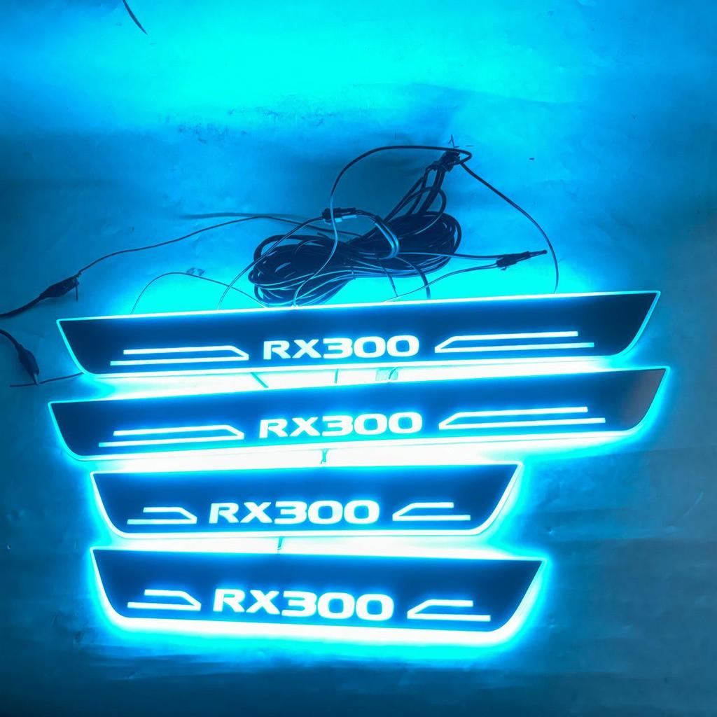 Toyota CROWN LED Welcome Pedal Sill Plates - Flowing Color, Set of 4