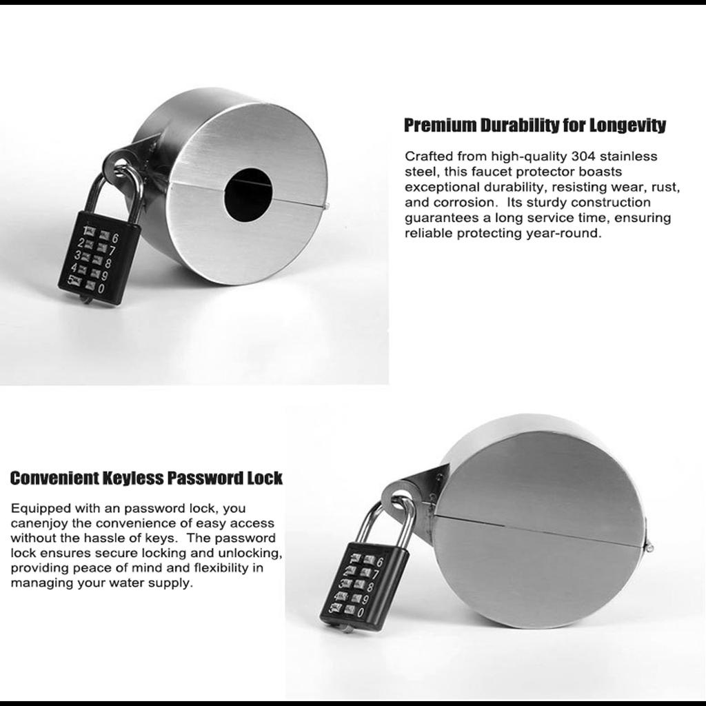 Wasserhahn-Sperrsystem, Absperrventil-Sperrvorrichtung, Haushaltshahn-Schutzabdeckung mit Passwortsperre
