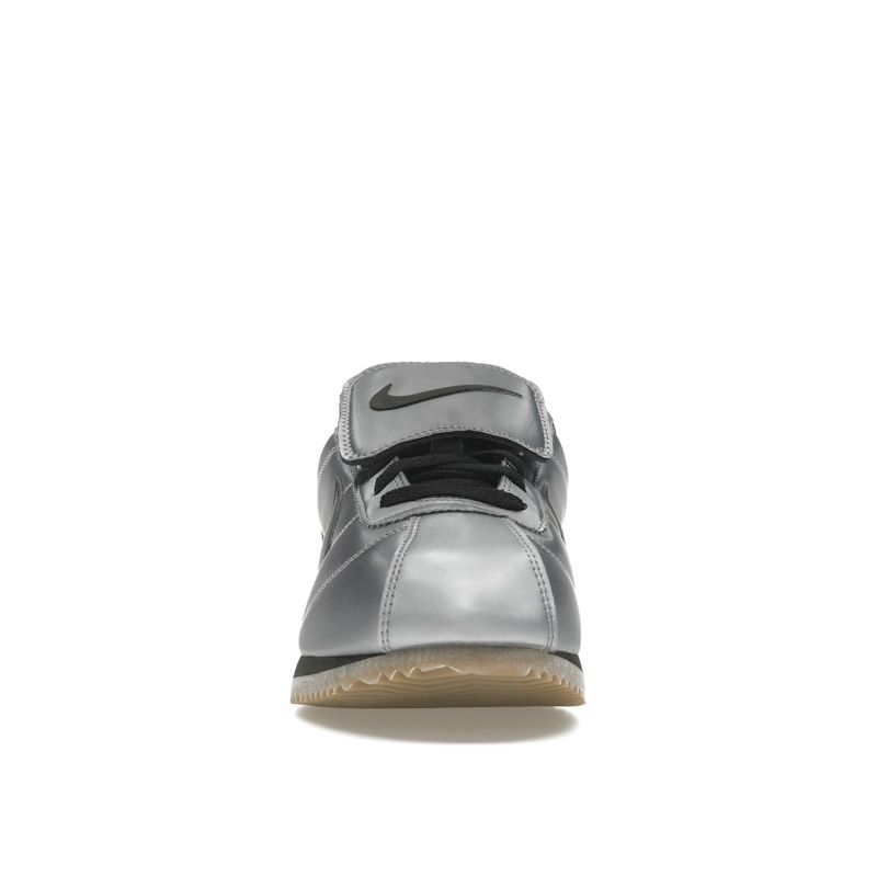 Nike Cortez Leather SE Tiempo Pack - Metallic Cool Grey Unisex Sneakers Black Gum-Dark-Brown HQ3490-099