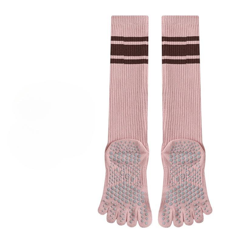 Five-finger Yoga Socks, Anti-slip, Women's Running, Rope Skipping, Fitness, Cycling, Pressure, Calf Sports, Long Stockings