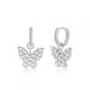 Elegant European & American Hot-Selling Pearl Butterfly Heart Dangle Studs