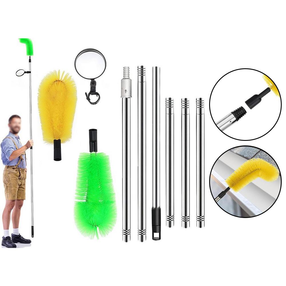 Home Maintenance Gutter Brush Brush For Gutter Cleaning Flexible Brush Easy Cleaning Flexible Brush Head Ladder-Free Use