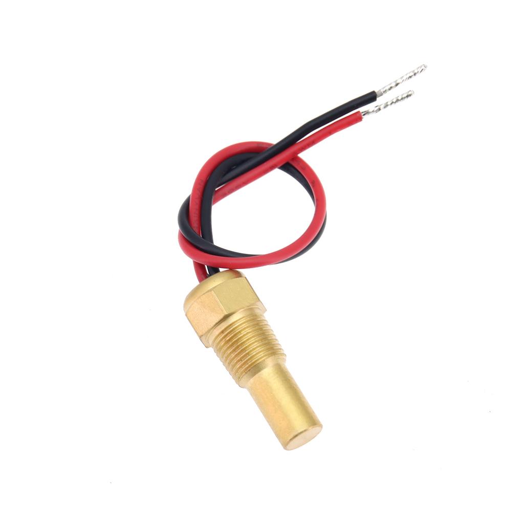 Water Temperature Sensor 12V 24V Car Truck Sensor 50K Head Plug 10MM 1/8 NPT Water Temp Sensor WIth Red And Black Lines