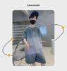 2023 Kids' Summer Sportswear: Boys' Korean Style Short-Sleeved Top & Wide-Leg Shorts Set