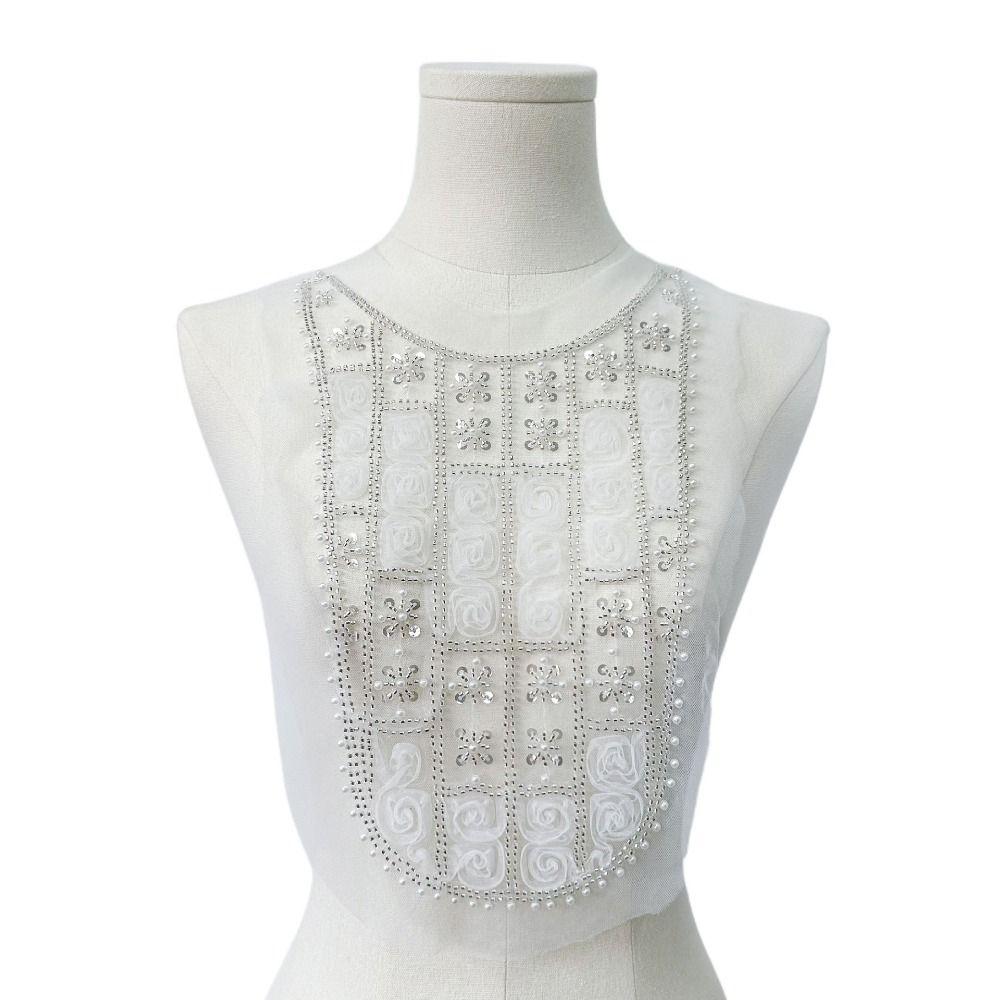 

Передний галстук Белый Черный Поддельный воротник Стойка Съемный воротник Поддельный женский Винтажный кружевной женский Ложный воротник Блузка Половина рубашки белый