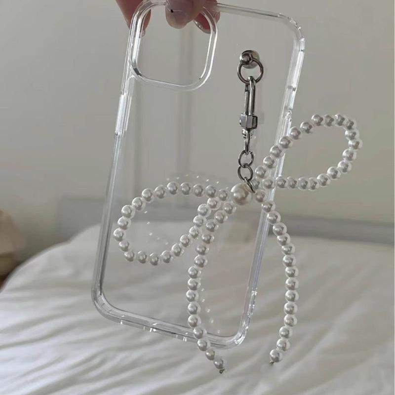 Bowknot Phone Charm Strap Keychain Phone Lanyard String Women Bag Pendant Gift