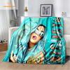 Karol G Bichota Blanket Personalized Warm Plush Cozy Home Girl Throw Blanket for Beding Comfortable Couch Lightweight Blanket