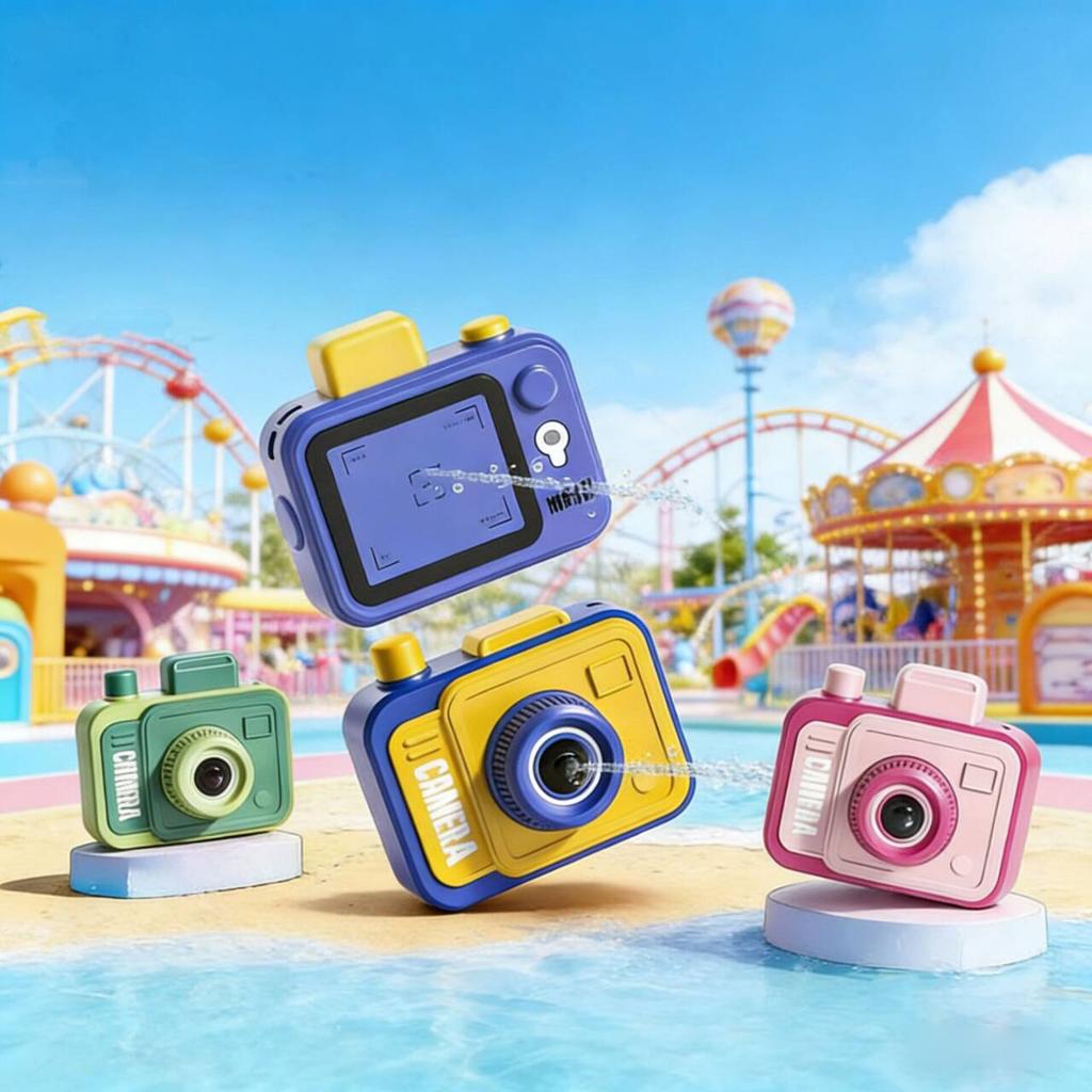 Double Sided Water Spray Camera Water Gun Funny April Fool'S Day Prank Artifact Spoof Double-Sided Water Gun