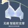 Thin Summer Cool and Breathable, Seamless Back, No Steel Ring, Soft Support Bra with Double Breasts