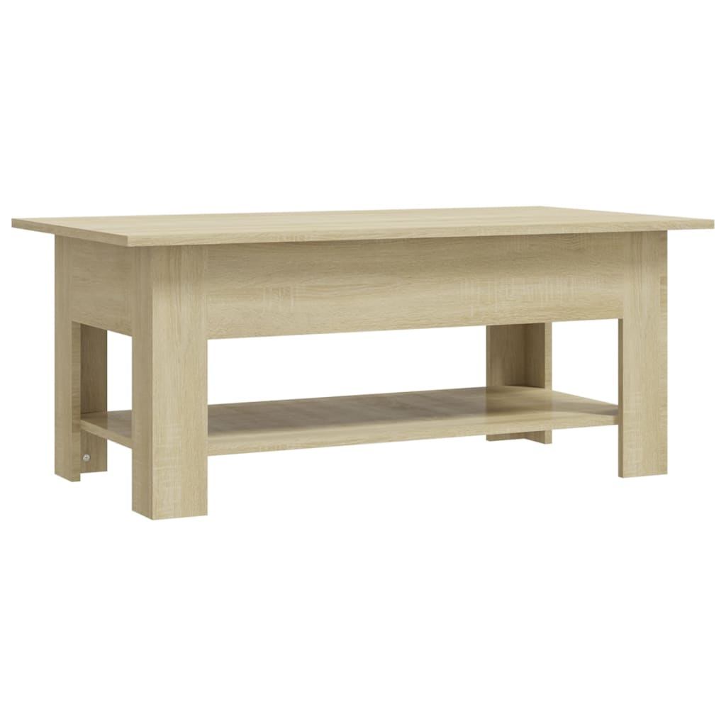  Coffee Table, Sonoma Oak, 102x55x42, Wood-based Material
