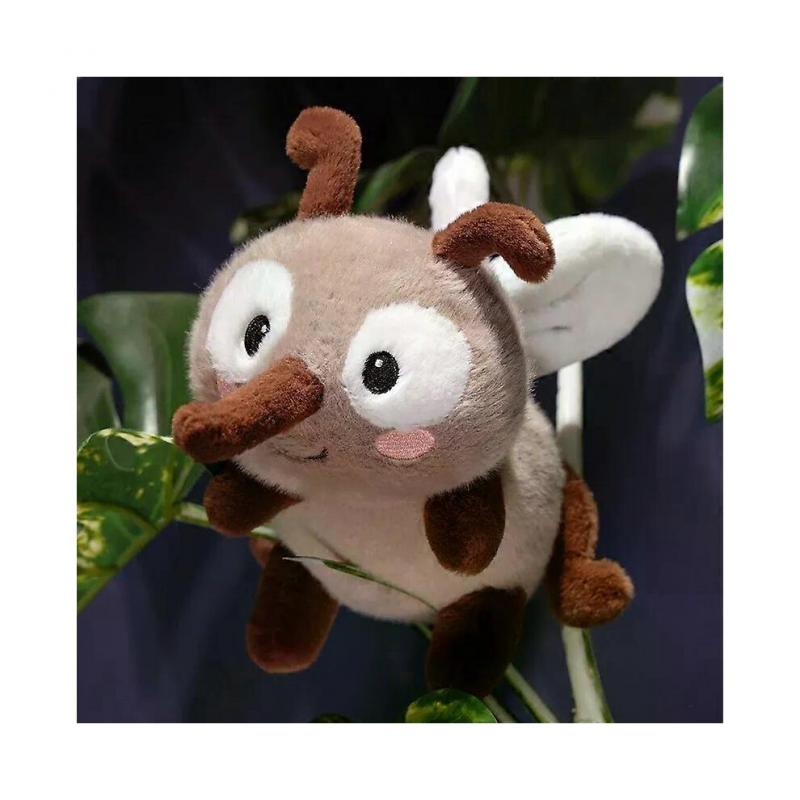 (20cm)unique Summer Mosquito Plush Toys 13/20/30cm Cute Stuffed Bugs with Angry Face Fluffy Dolls for Room Decor Children's Birthday Gifts-xj