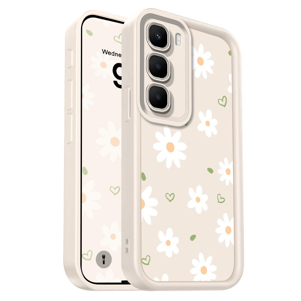 

Чехол для телефона Плавающие ромашки для Infinix Hot 60 60I 50 40 40I 30 30I 20 Pro Plus Play 4G 5G Лестница Мягкая крышка Hot 20 4G белый