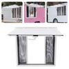 Aluminum Food Truck Window with 4 Sliding Screens, Pneumatic Takeout Service Window with Lock for Trailers, Mobile Stands
