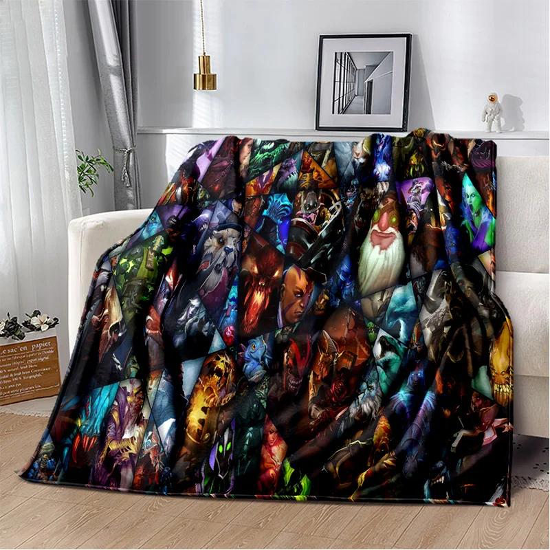 3D Klassiker Spiel Dota2 Gamer Decke, Weiche Wohndecke für Zuhause Schlafzimmer Bett Sofa Picknick Reise Büro Ruhe Abdeckung Decke Kinder
