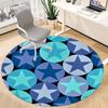 1pc Star Circle Pattern Chair Carpet for Office, Non-slip, Soft and Durable Office Rug, Perfect for Office yy251227158
