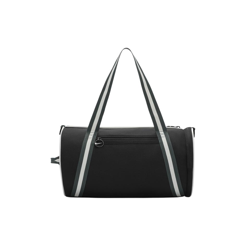 New Nike Polyester Portable One Shoulder Crossbody Gym Bags Large Size Unisex Black & Vintage Green & Stadium Green DR6261-013