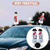 Ornament Snowman Christmas Car Decoration Plush Toy Festivals Xmas Decorate