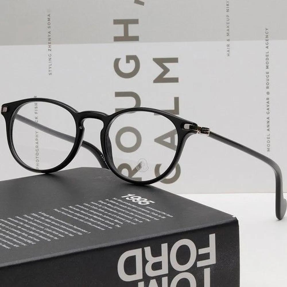 Eyeglass Frame ML5044 001 Black Round Horn-rimmed
