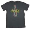 Coca Cola Mens T-shirt Neon Styled Colorful Coke Bottle Image