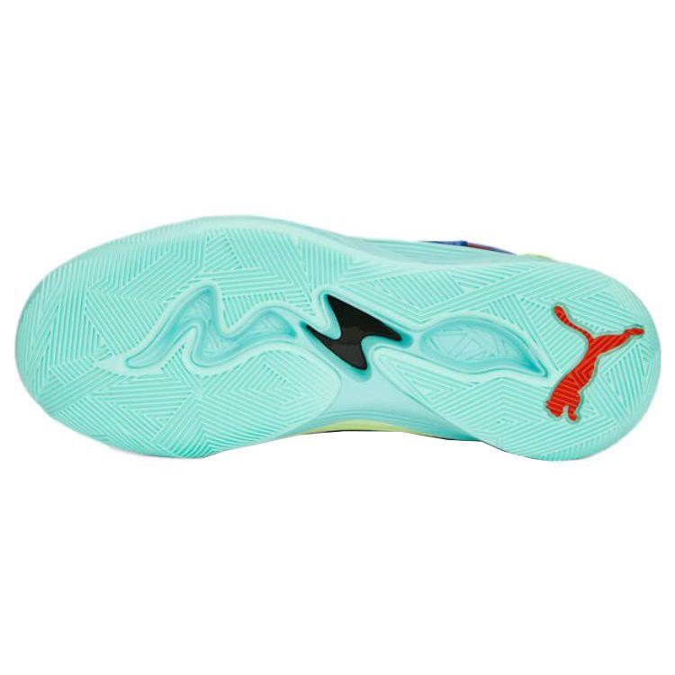 Puma Trc Blaze Court Fashion Versatile Shock Absorption Non-Slip Wear-Resistant Low-Top Basketball Shoes Unisex sneaker Blue 376582-28