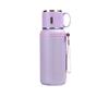 Modern Minimalist Stainless Steel Travel Mug With Tea Separator For Outdoor Use