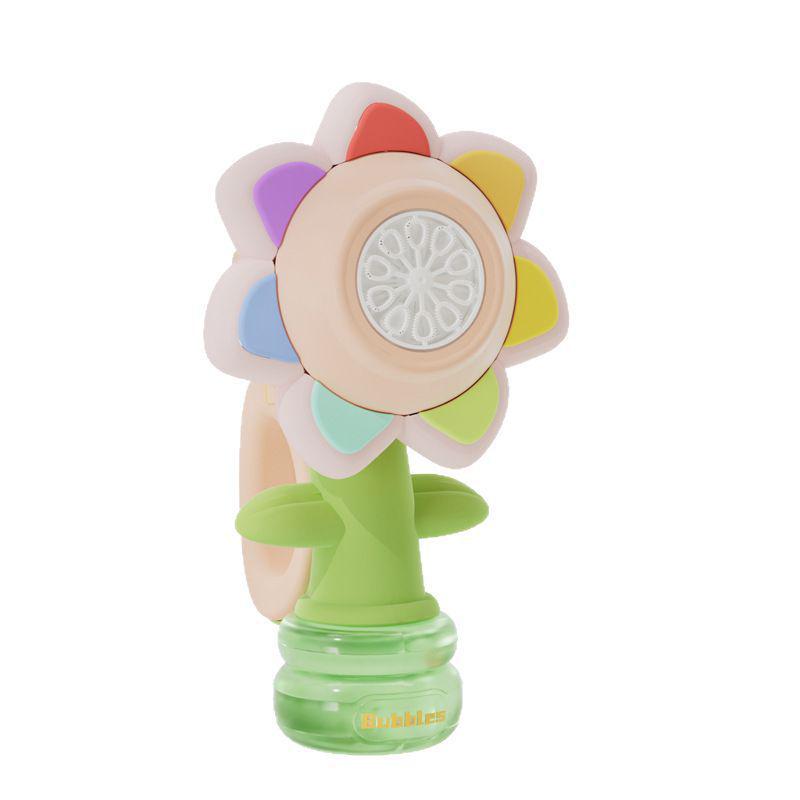 Sunflower Bubble Maker Remote Car – Seven-Color Light & Shaking Head Feature