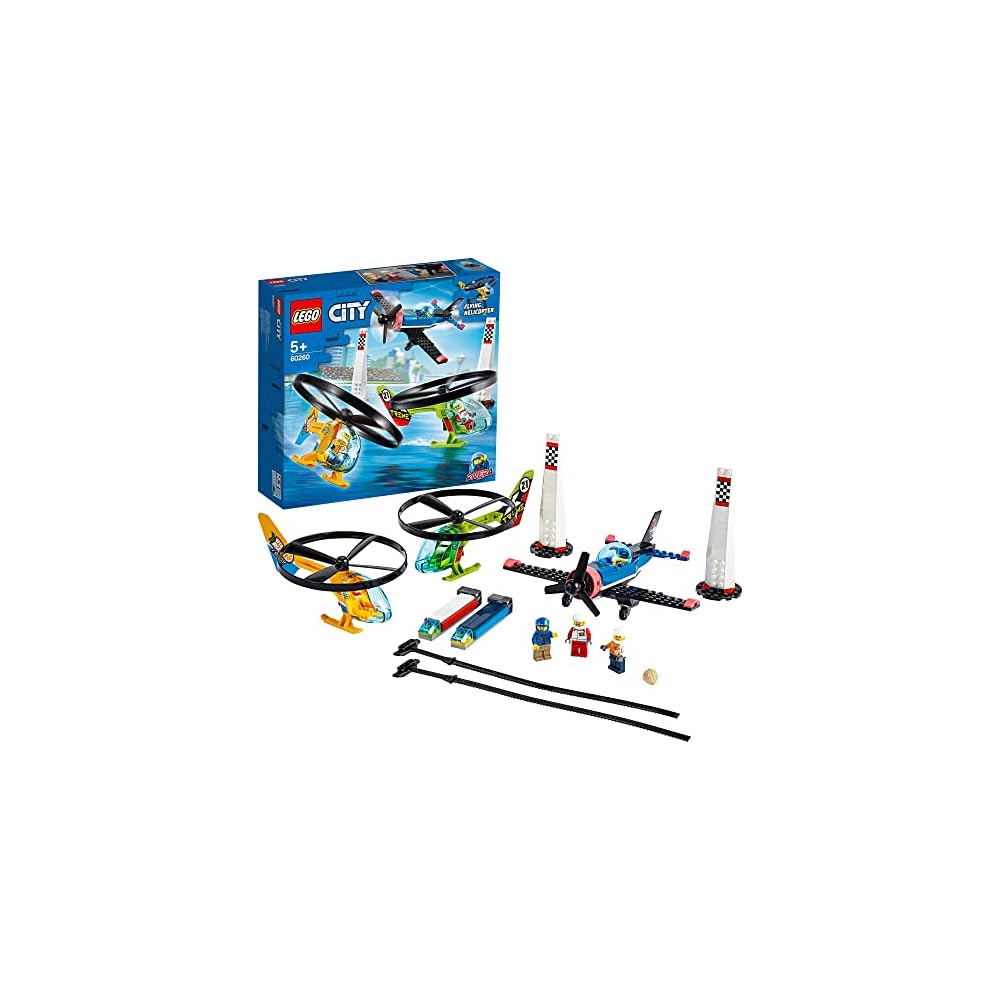 LEGO City Air Race Set 60260 with 2 Mini Figures, Airplane and Racing Track Generic Toy Set