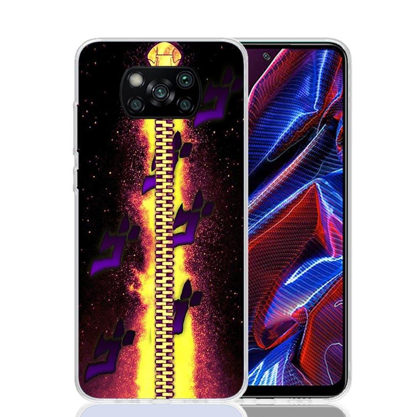 JoJo Adventure Bruno Buccellati Phone Case For Xiaomi Poco X7 X6 X5 Pro F7 Ultra Redmi 15C 15 13 13C 12 12C 10 10A 10C 9 9A 9C 9