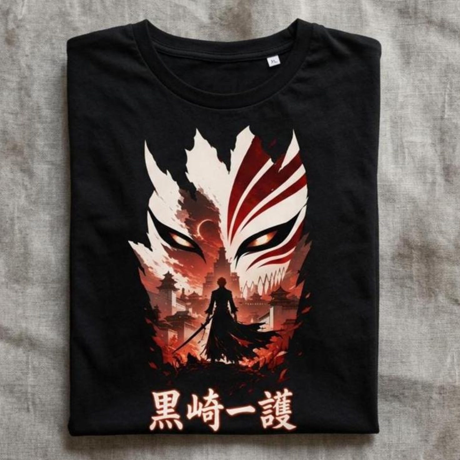 Bleach Ichigo Anime Streetwear Shirt | Unisex Organic Cotton T-Shirt M