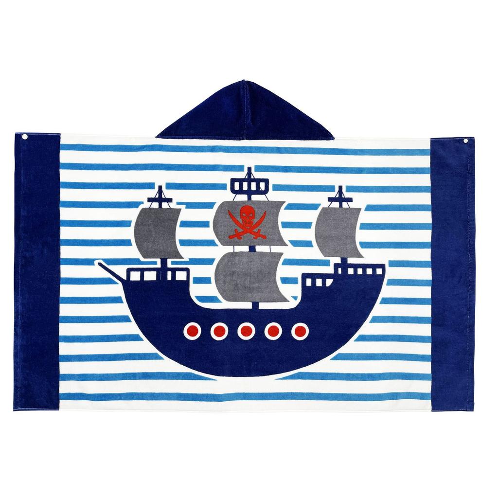 Beach Towel Style Water Absorption Thickened Children Can Wear Cotton Hooded Bath Towel Extended Cape