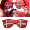 New Unisex Black Frame 42 Countries Flag Sun Glasses Decorative Spectacles Eyeglasses Frames for Party Women Men Sunglasses