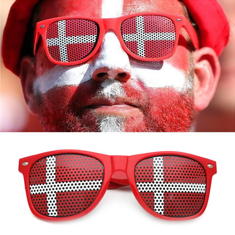 New Unisex Black Frame 42 Countries Flag Sun Glasses Decorative Spectacles Eyeglasses Frames for Party Women Men Sunglasses