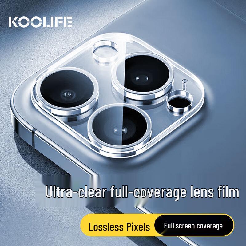 KOOLIFE Защитные стекла для экрана, объектива и кнопок iPhone