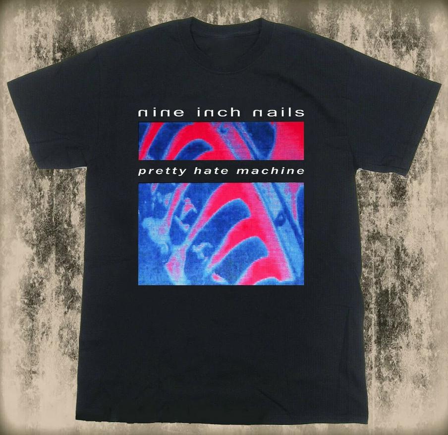 New 9 Nails T-shirt Pretty Hate Machine 1990s Cotton Tee