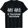 6 7 Śmieszne Jeśli Wiesz Wiesz Kreski Sześć Siedem Meme T-Shirt