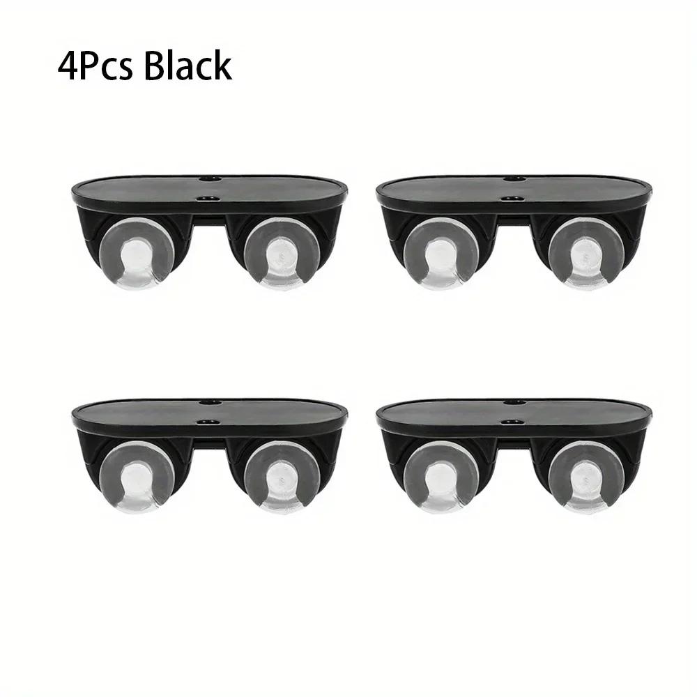 

4Pcs/Set Adhesive Caster Wheels, Non Swivel Castors, Furniture Storage Box Pulley, Mini Self Adhesive Caster Wheels for Home чёрный