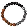 TK Cross-border Tiger's Eye Obsidian Hematite Elastic Bracelet