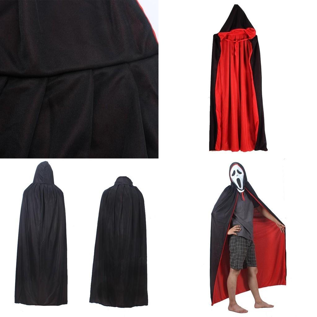 Gothic Vampire Cloak With Hood Adult/kids Cosplay Costume For Halloween