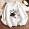 Lustiger Katzen Hoodie Pullover Kinder Katzen Design Kinder Sweatshirt Süßer Hoody für Jungen Mädchen Herbst Frühling Freizeit Hoodies